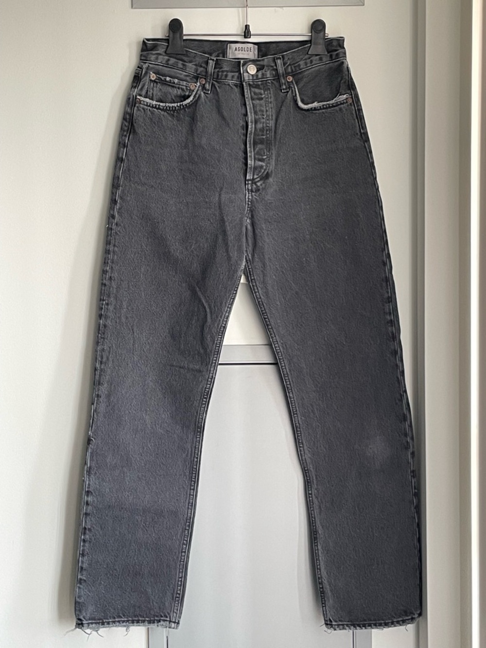 AGOLDE 90’s Pinch Waist High Rise Straight Jeans in Hitch Wash